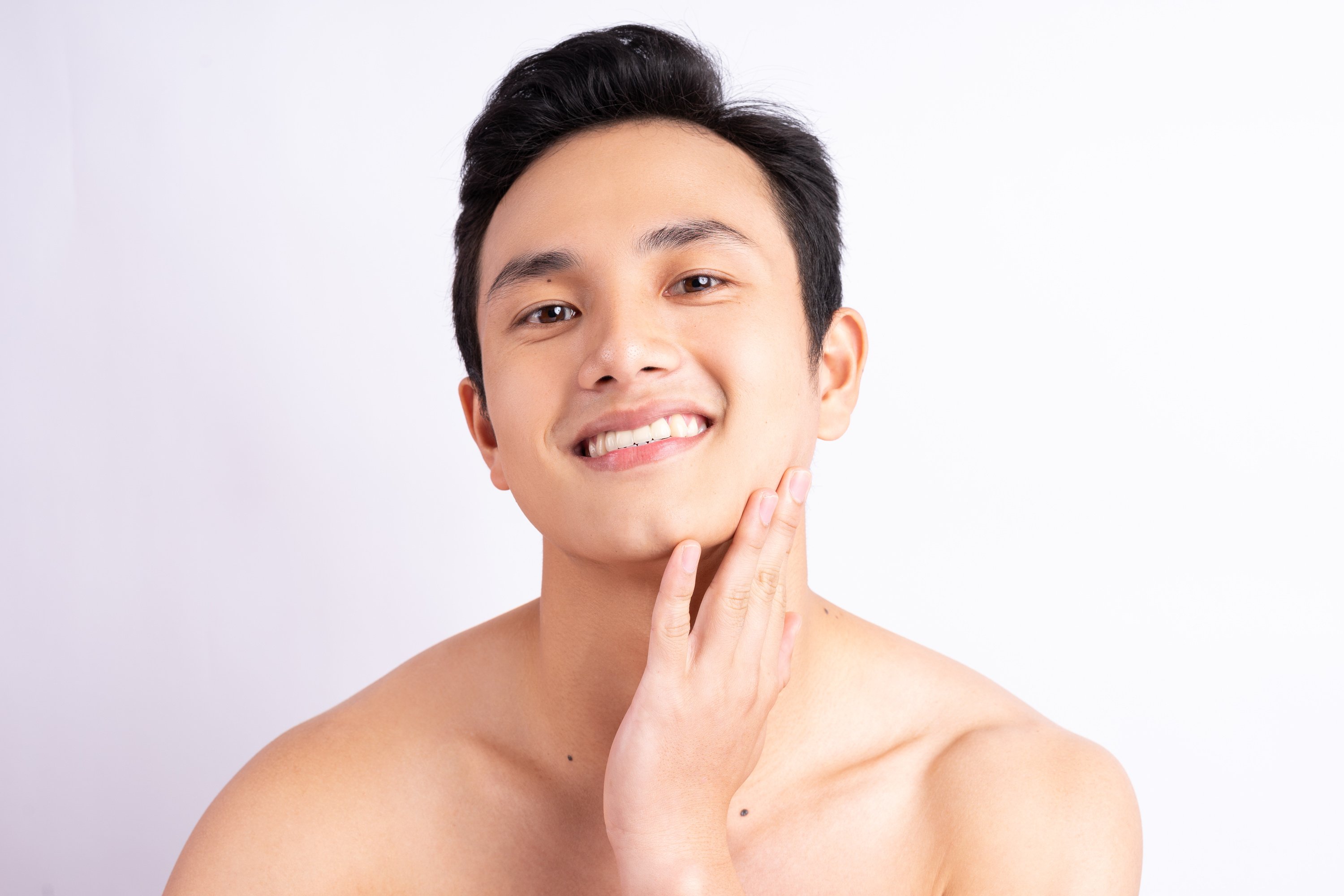 Portrait of Handsome Asian Man Smiling